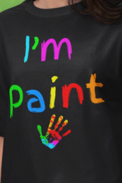 I Heart to Finger Paint - Couple's Tee