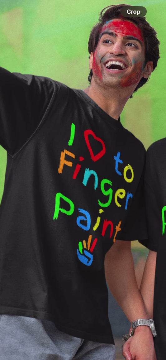I Heart to Finger Paint - Couple's Tee