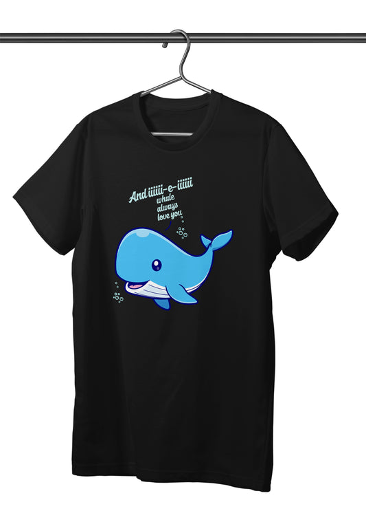 I Whale Always Love You - Black Short Sleeve Shirt